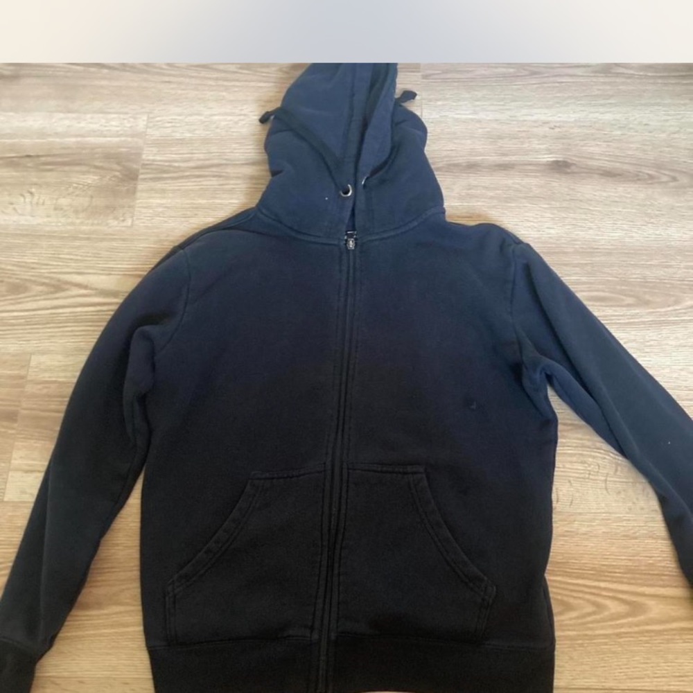 Essentials Black Zip-Up Jacket